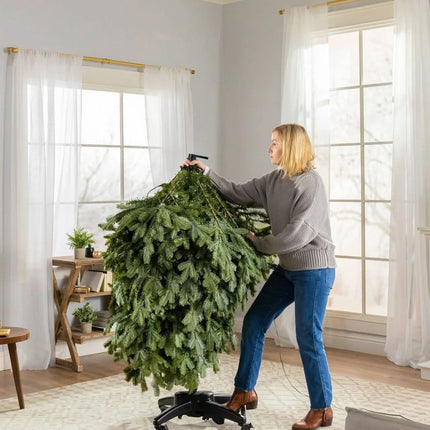 Árbol de Navidad Verde Premium con Luces LED – Ramas Articuladas y Base Metálica con Ruedas