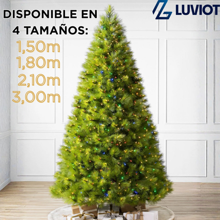 Árbol de Navidad MAGICA con mando a distancia y micro LEDs de colores integrados + REGALO.