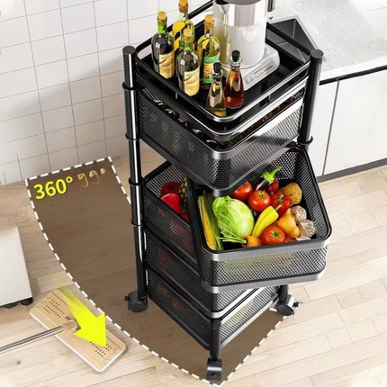 Organizador Vertical con Canastos Metálicos